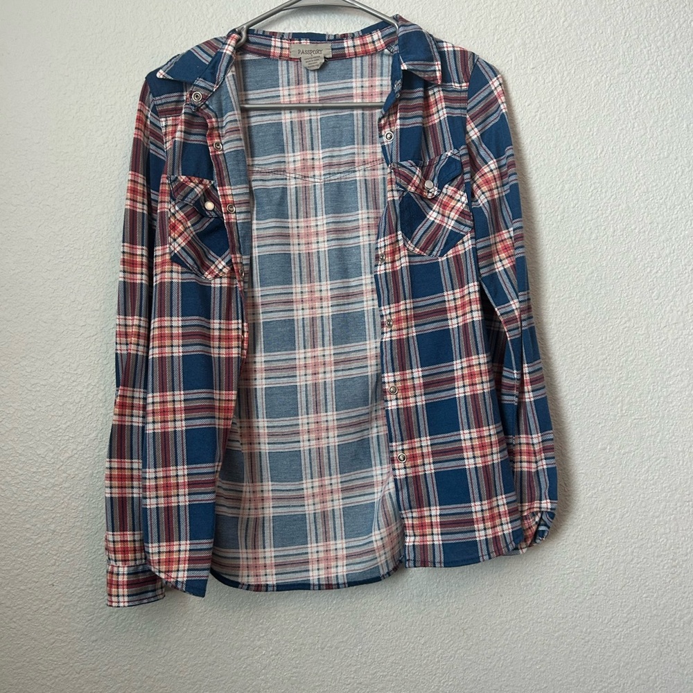 Flannel Red White, and Blue perfect for Fall